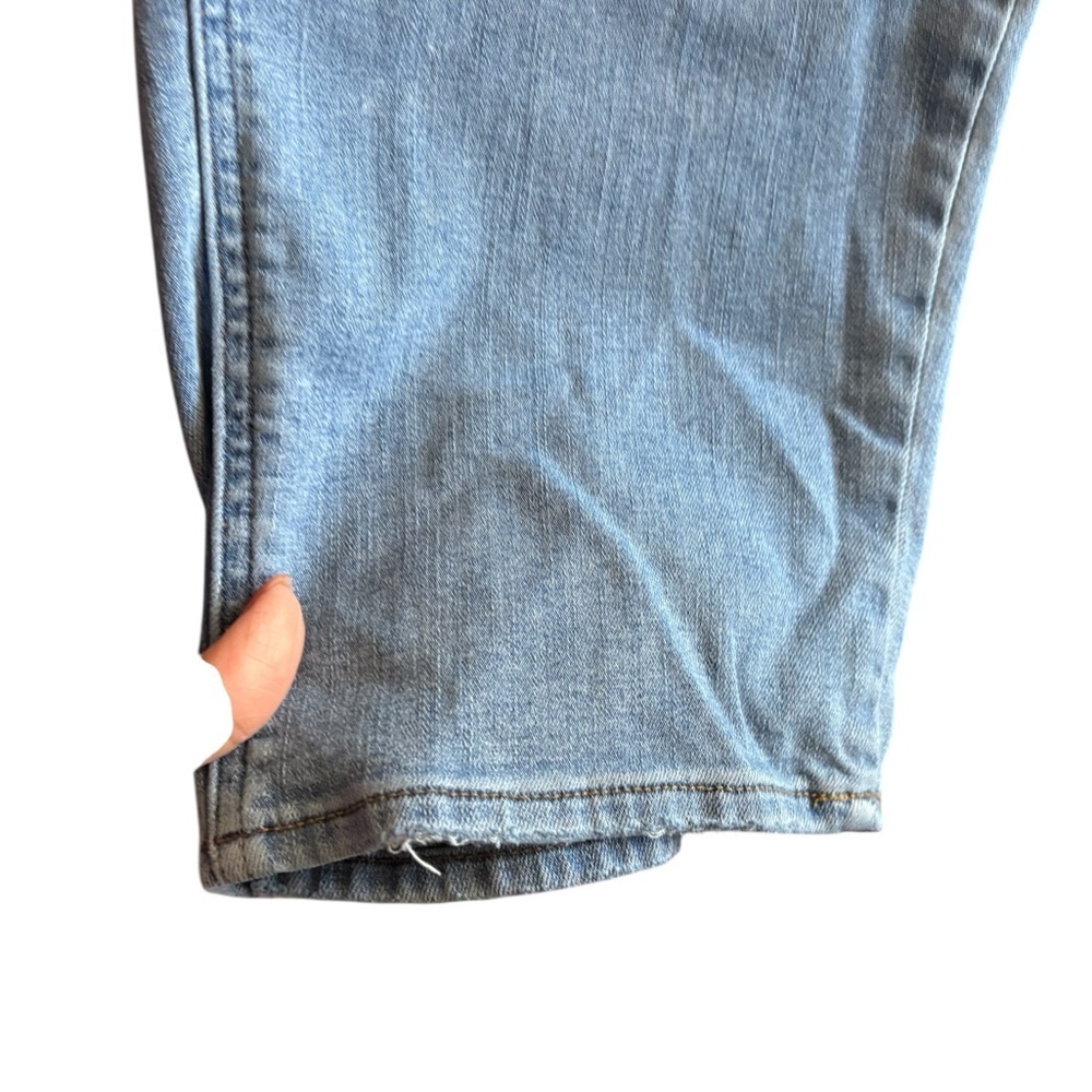 Madewell Light Blue Ankle Jeans Relaxed Pull-On Blue denim sz M elastic waist - Picture 10 of 11